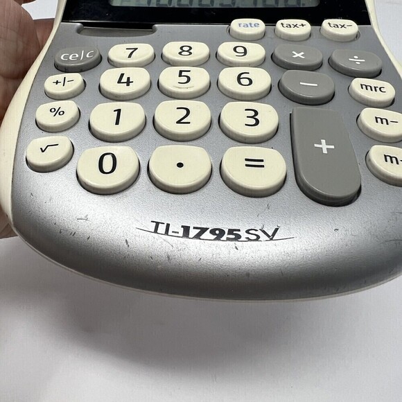 Texas Instruments TI-1795 SV Simple Desktop Calculator - Picture 10 of 12